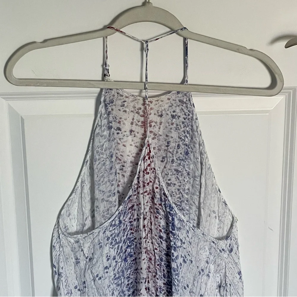 Free People Intimately Blue Red White All Wrapped Up Tank Dress Top 47068